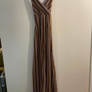 Forever 21 Stripped Brown Jumper